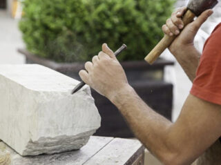 Carving stone