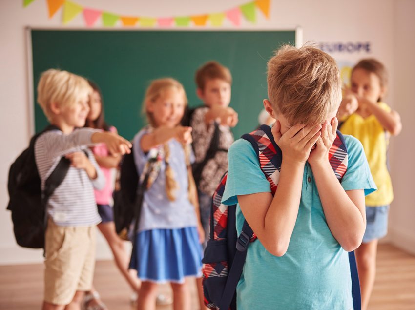 Picture showing children violence  at school
