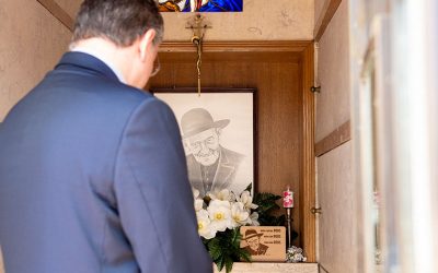 Visita ao jazigo do Pe. Cruz no Cemitério de Benfica