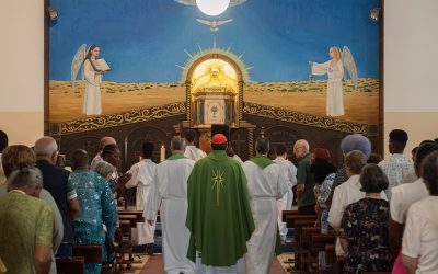 Missa na Paróquia da Baixa da Banheira