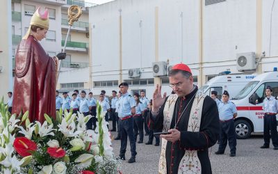 Benção da imagem de S. Marçal nos Bombeiros Voluntários de Setúbal