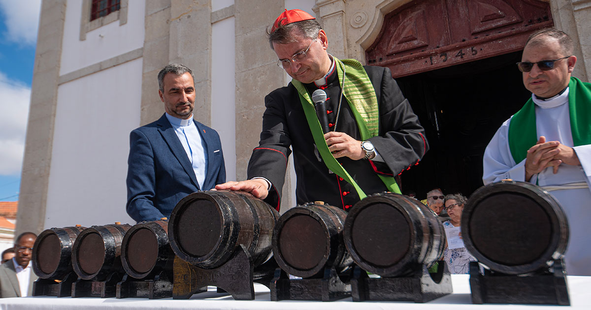 D. Américo Aguiar na Festa das Vindimas de Palmela.