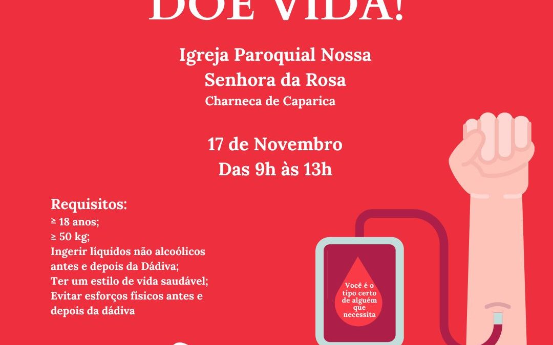 Campanha de Doação de Sangue – Paróquia da Charneca de Caparica