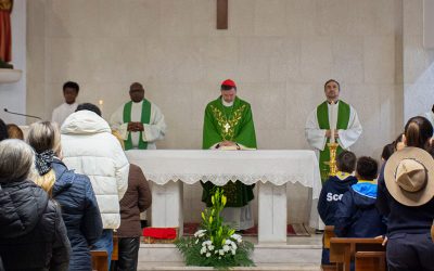 Eucaristia na Igreja de Nossa Senhora da Paz, no Casal do Marco