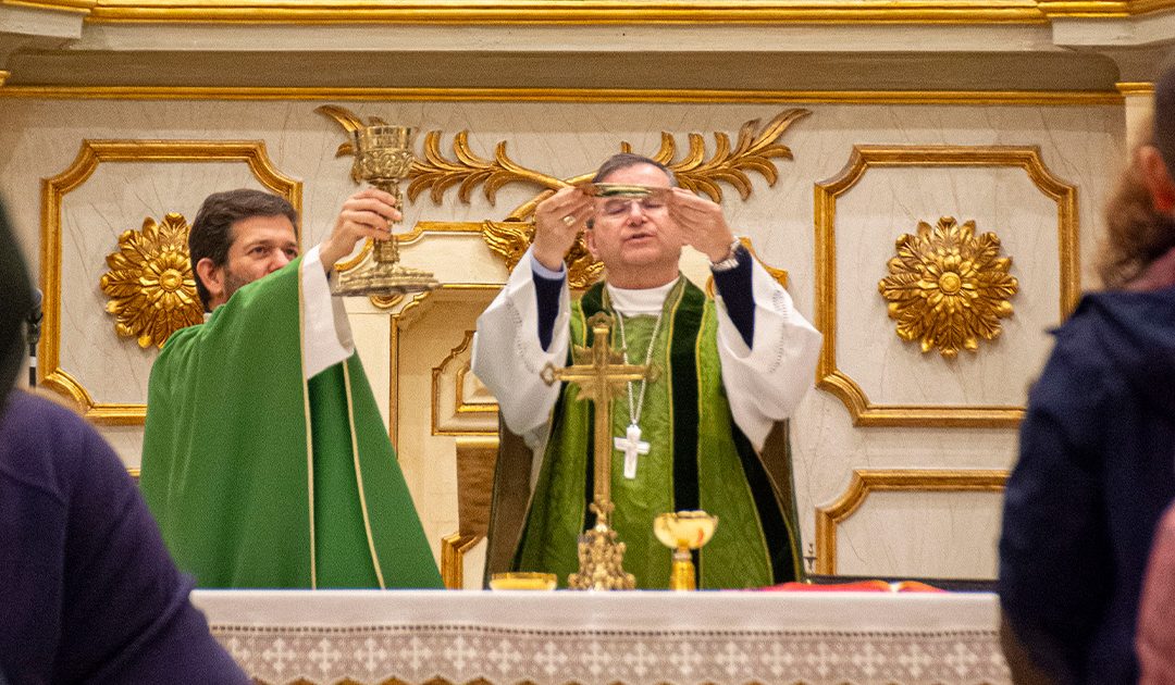 Missa na Igreja de Nossa Senhora da Anunciada, em Setúbal