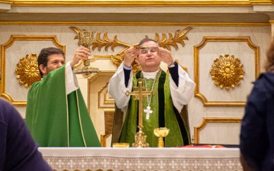 Missa na Igreja de Nossa Senhora da Anunciada, em Setúbal