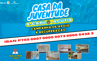 Departamento da Juventude lança campanha de angariação de fundos para recuperação da Casa da Juventude São Carlo Acutis